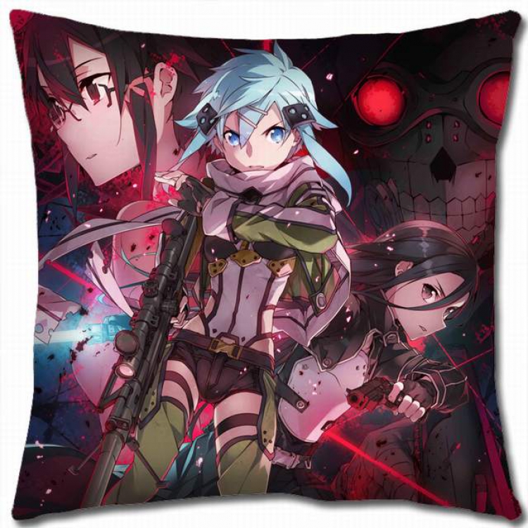 Sword Art Online Double-sided full color pillow cushion 45X45CM-d5-245 NO FILLING