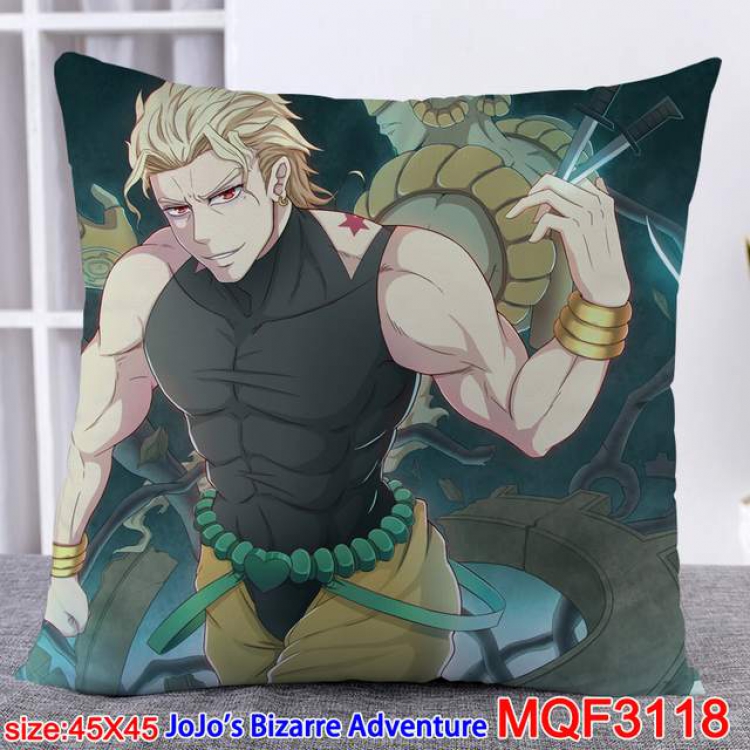 JoJos Bizarre Adventure Double-sided full color pillow dragon ball 45X45CM MQF 3118