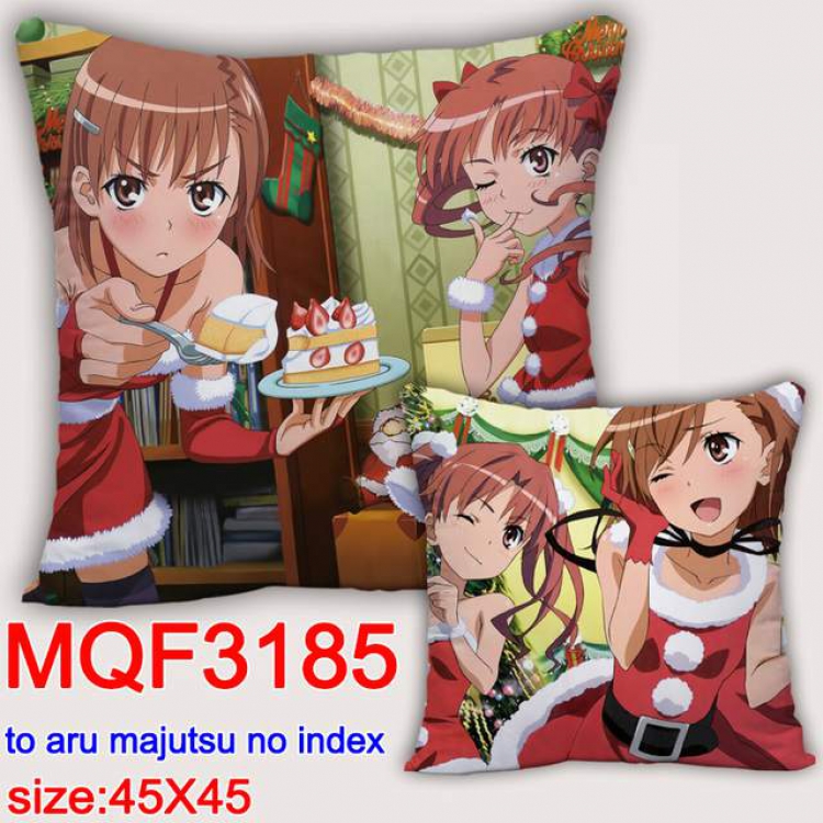 To Aru Kagaku no Railgun Double-sided full color pillow dragon ball 45X45CM MQF 3185