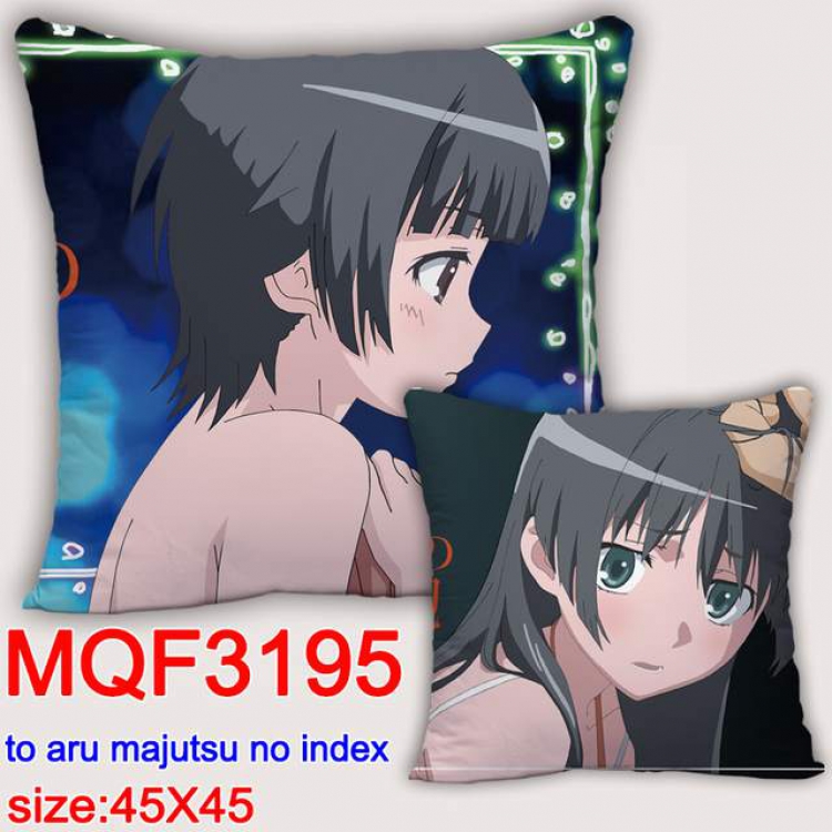 To Aru Kagaku no Railgun Double-sided full color pillow dragon ball 45X45CM MQF 3195