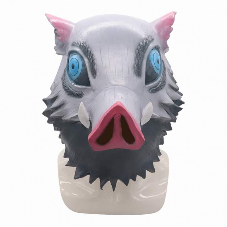 Demon Slayer Kimets Hashibira Inosuke  Latex mask 280G a set price for 5 pcs