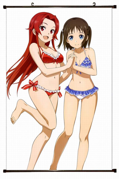 Sword Art Online Plastic pole cloth painting Wall Scroll 60X90CM preorder 3 days d5-256 NO FILLING