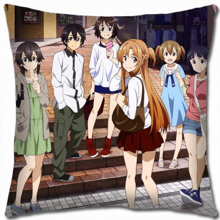 Sword Art Online Double-sided full color pillow cushion 45X45CM-d5-150 NO FILLING