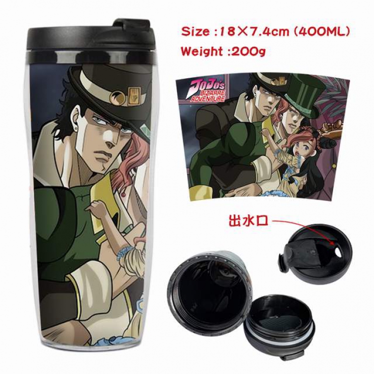 JoJos Bizarre Adventure Starbucks Leakproof Insulation cup Kettle 18X7.4CM 400ML Style B
