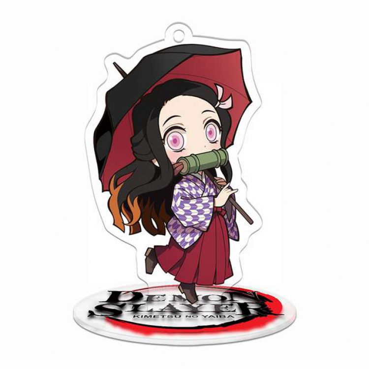 Demon Slayer Kimets Kamado Nezuko Q version soma Small Standing Plates Acrylic keychain pendant 8-9CM