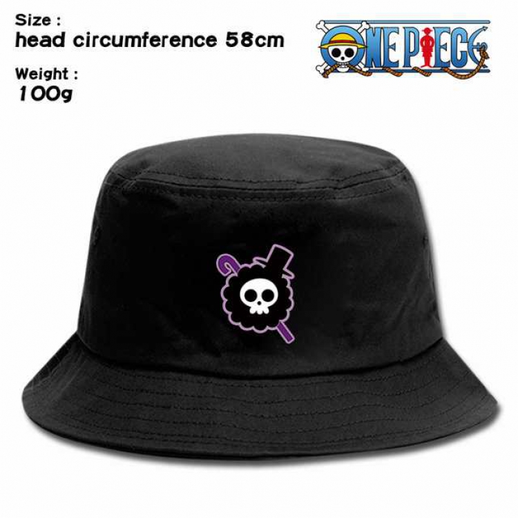 One Piece Brook Anime silkscreen canvas fisherman hat