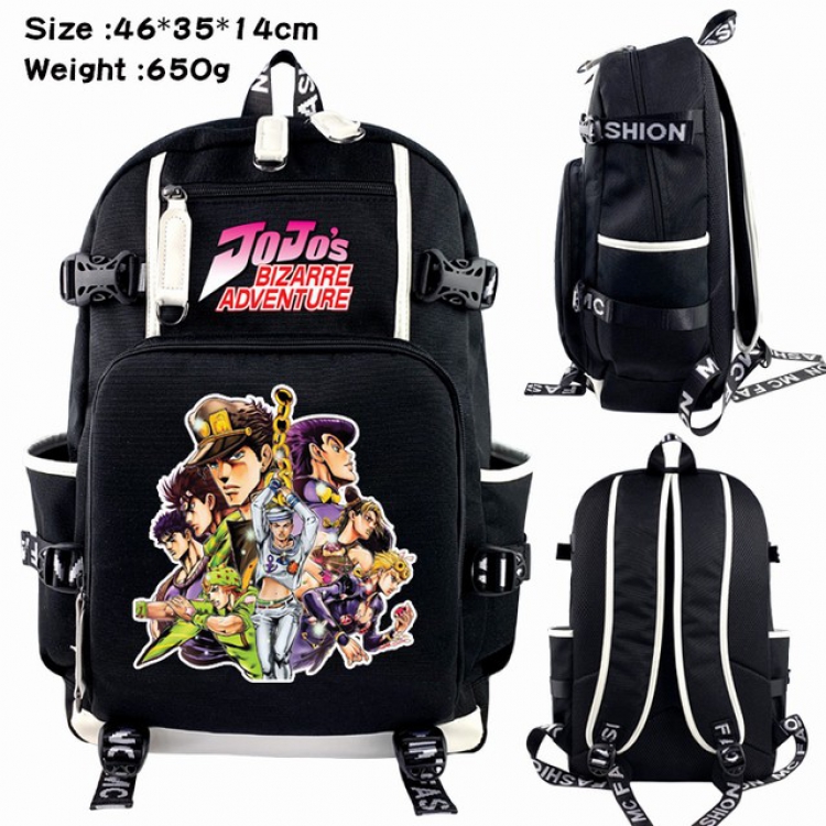JoJos Bizarre Adventure Anime Backpack schoolbag 46X35X14CM 650G