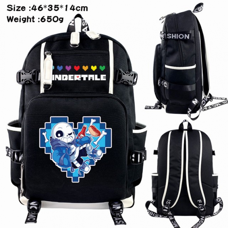 Undertale Anime Backpack schoolbag 46X35X14CM 650G