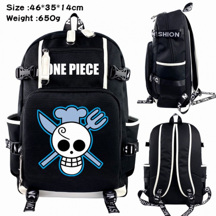 One Piece  Sanji Anime Backpack schoolbag 46X35X14CM 650G