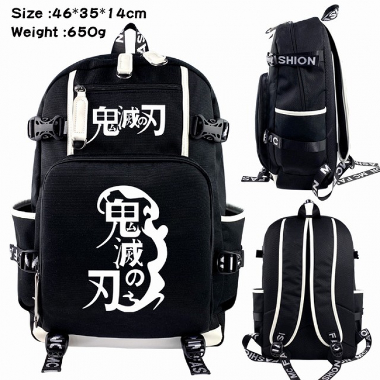 Demon Slayer Kimets Anime Backpack schoolbag 46X35X14CM 650G