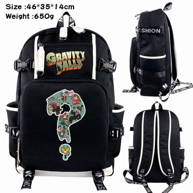 Gravity Falls Anime Backpack schoolbag 46X35X14CM 650G