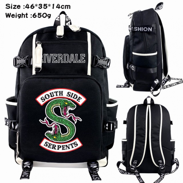 Riverdale Anime Backpack schoolbag 46X35X14CM 650G
