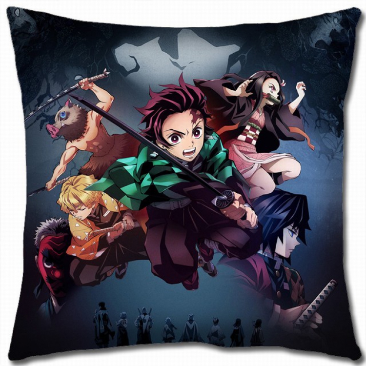 Demon Slayer Kimets Double-sided full color pillow cushion 45X45CM G4-17 NO FILLING