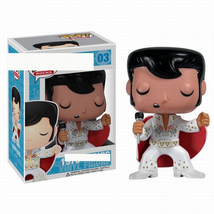 FUNKO POP03 The King Elvis Presley Boxed Figure Decoration Model 10CM