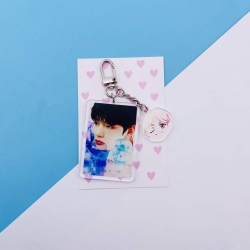 BTS V Cartoon character keycha...