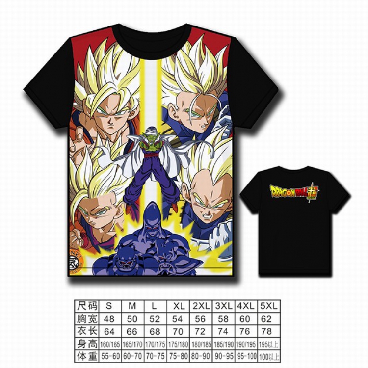 Dragon Ball Full color printed short-sleeved T-shirt S M L XL 2XL 3XL 4XL 5XL