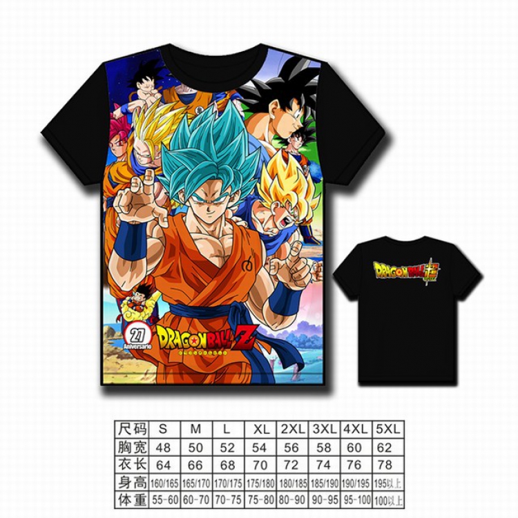 Dragon Ball Full color printed short-sleeved T-shirt S M L XL 2XL 3XL 4XL 5XL