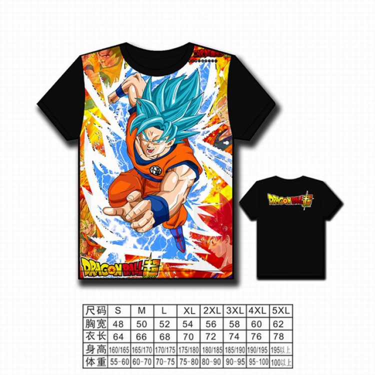 Dragon Ball Full color printed short-sleeved T-shirt S M L XL 2XL 3XL 4XL 5XL