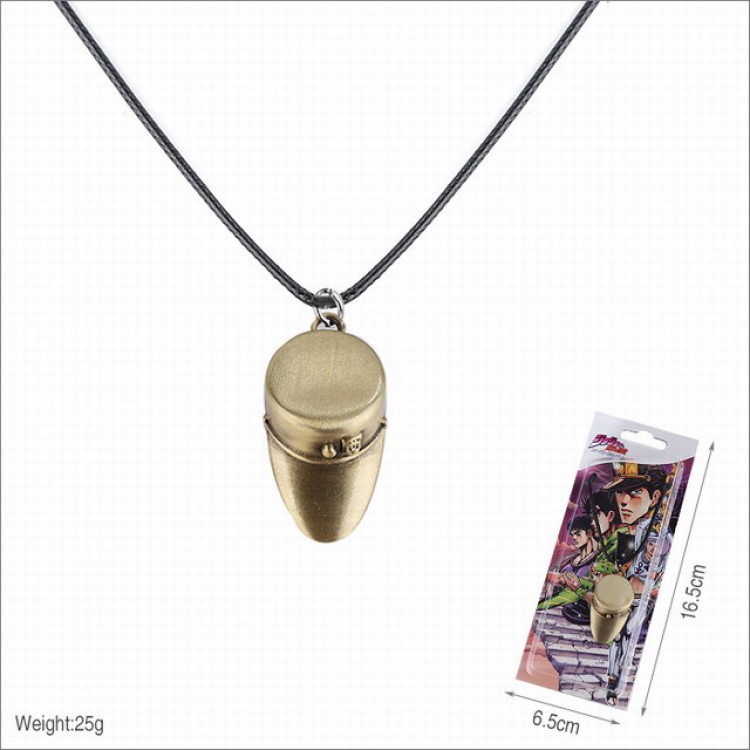 JoJos Bizarre Adventure Necklace pendant 16.5X6.5CM 25G a set price for 5 pcs