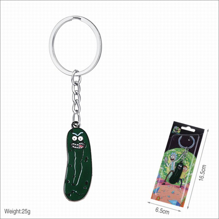  Rick and Morty Keychain pendant 16.5X6.5CM 25G a set price for 5 pcs 