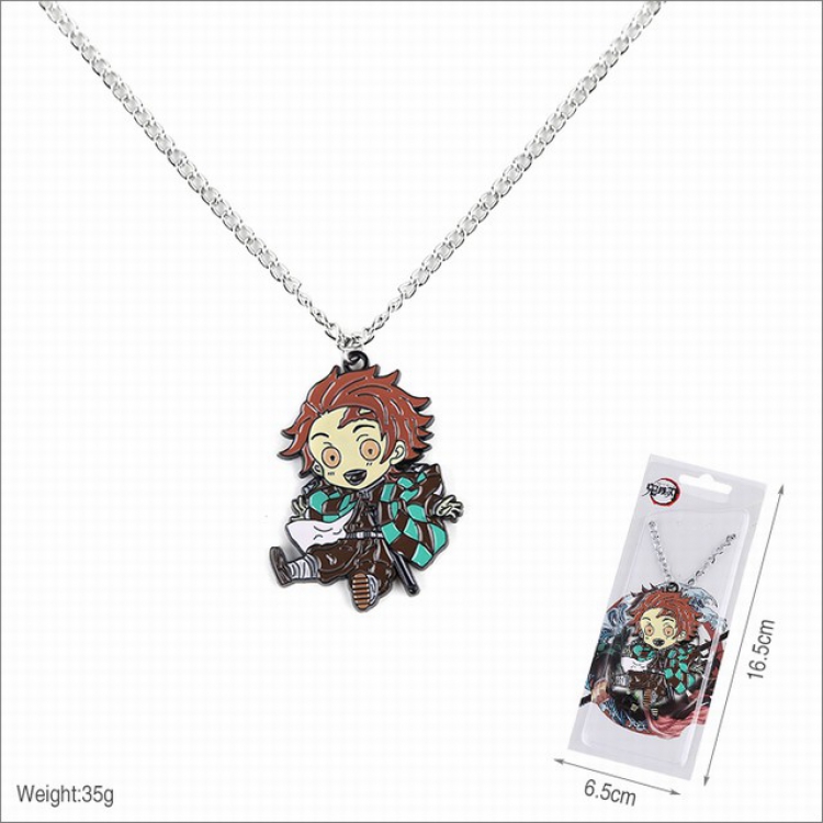 Demon Slayer Kimets Kamado Tanjirou Necklace pendant 16.5X6.5CM 35G a set price for 5 pcs