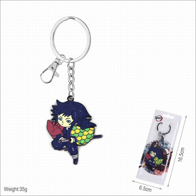 Demon Slayer Kimets Tomioka Giyuu Keychain pendant 16.5X6.5CM 35G a set price for 5 pcs