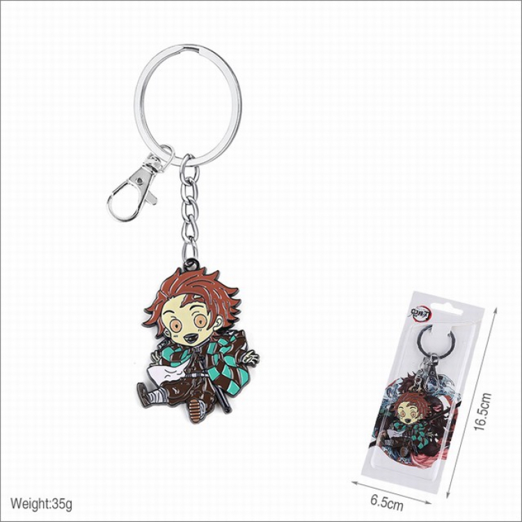 Demon Slayer Kimets Kamado Tanjirou Keychain pendant 16.5X6.5CM 35G a set price for 5 pcs