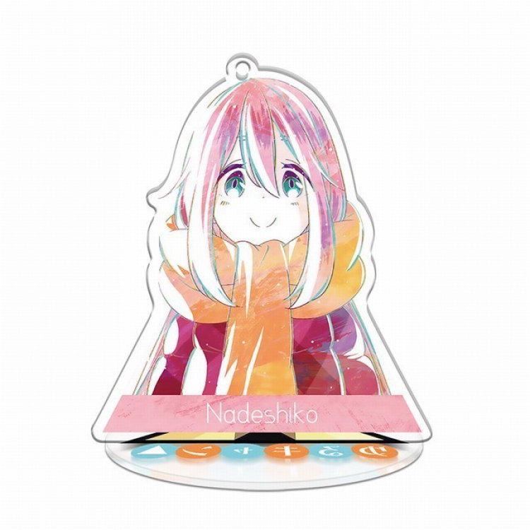 Laid-Back Camp: Room Camp △ Q version soma Small Standing Plates Acrylic keychain pendant 8-9CM