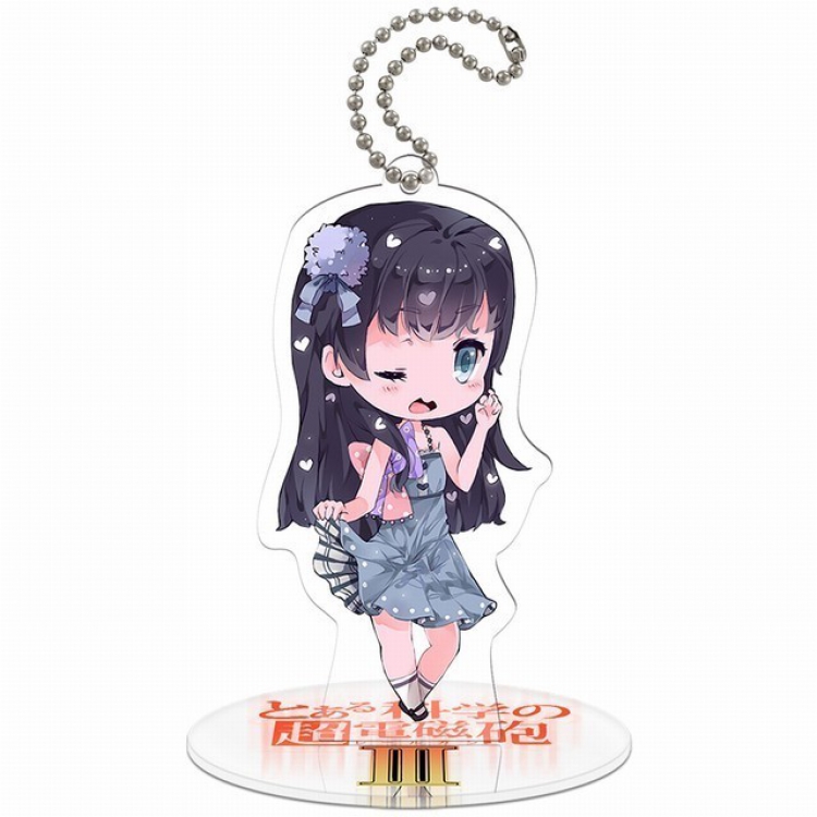 Toaru Kagaku no Railgun Q version soma Small Standing Plates Acrylic keychain pendant 8-9CM