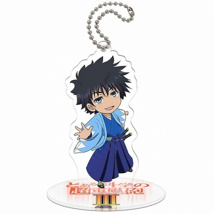 Toaru Kagaku no Railgun Q version soma Small Standing Plates Acrylic keychain pendant 8-9CM