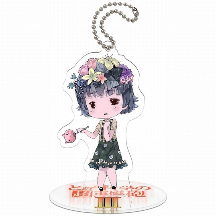 Toaru Kagaku no Railgun Q version soma Small Standing Plates Acrylic keychain pendant 8-9CM