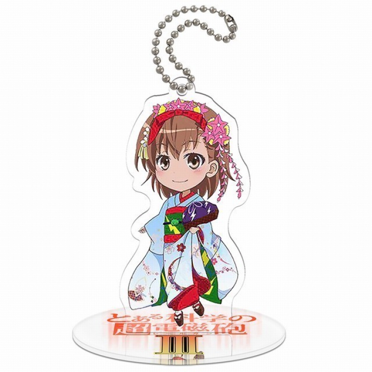 Toaru Kagaku no Railgun Q version soma Small Standing Plates Acrylic keychain pendant 8-9CM