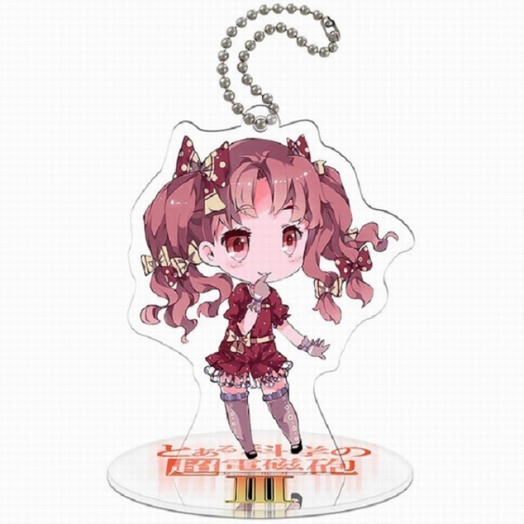 Toaru Kagaku no Railgun Q version soma Small Standing Plates Acrylic keychain pendant 8-9CM