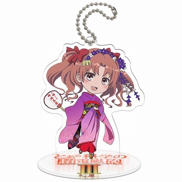 Toaru Kagaku no Railgun Q version soma Small Standing Plates Acrylic keychain pendant 8-9CM