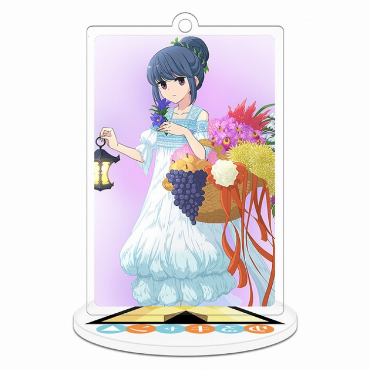  Laid-Back Camp: Room Camp △ Rectangular Small Standing Plates acrylic keychain pendant 8-9CM