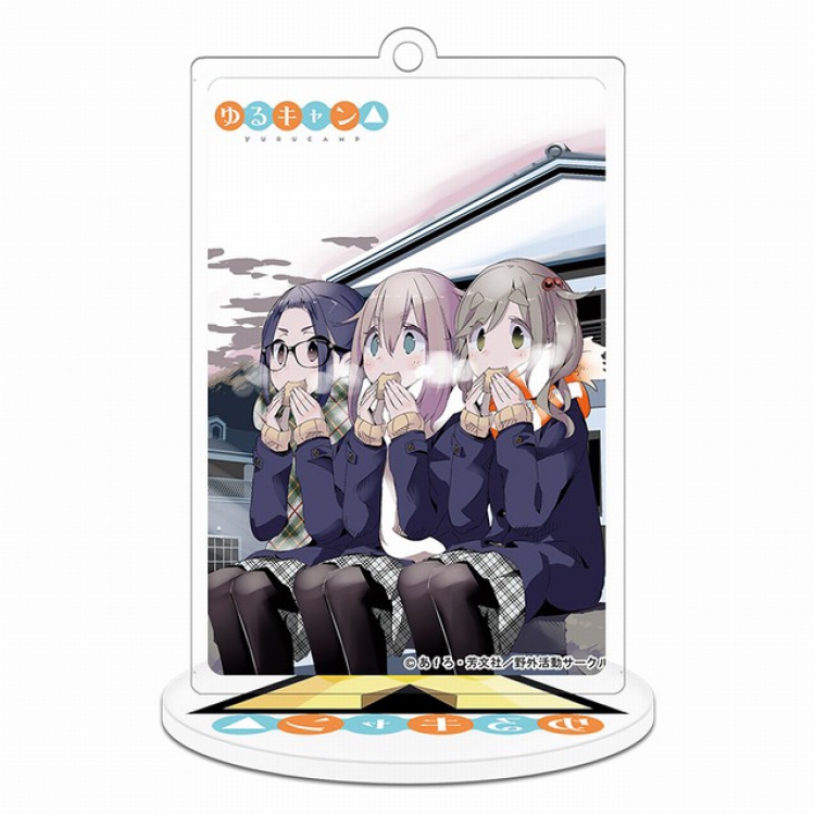  Laid-Back Camp: Room Camp △ Rectangular Small Standing Plates acrylic keychain pendant 8-9CM