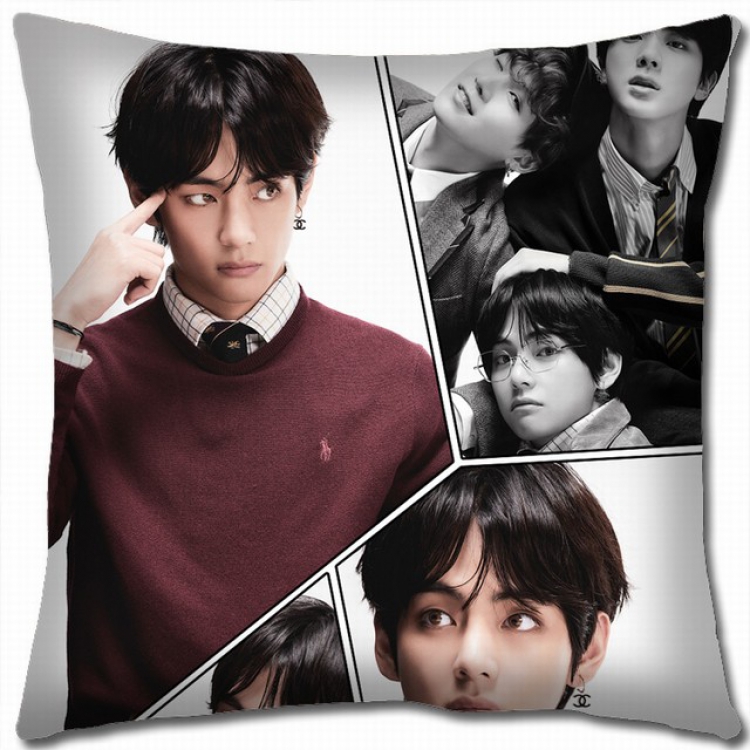 BTS Double-sided full color pillow cushion 45X45CM BS-828B NO FILLING