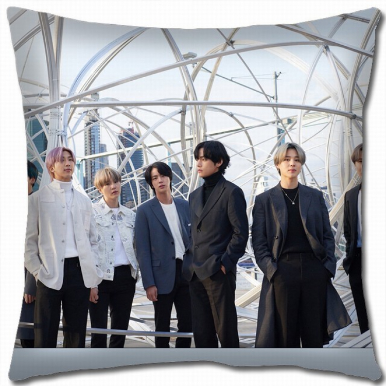 BTS Double-sided full color pillow cushion 45X45CM BS-833 NO FILLING