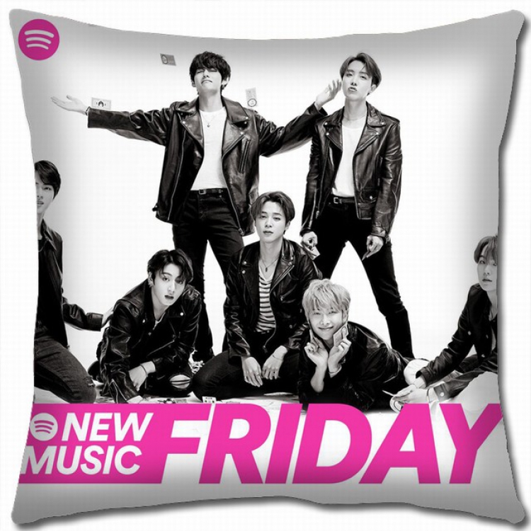 BTS Double-sided full color pillow cushion 45X45CM BS-839 NO FILLING