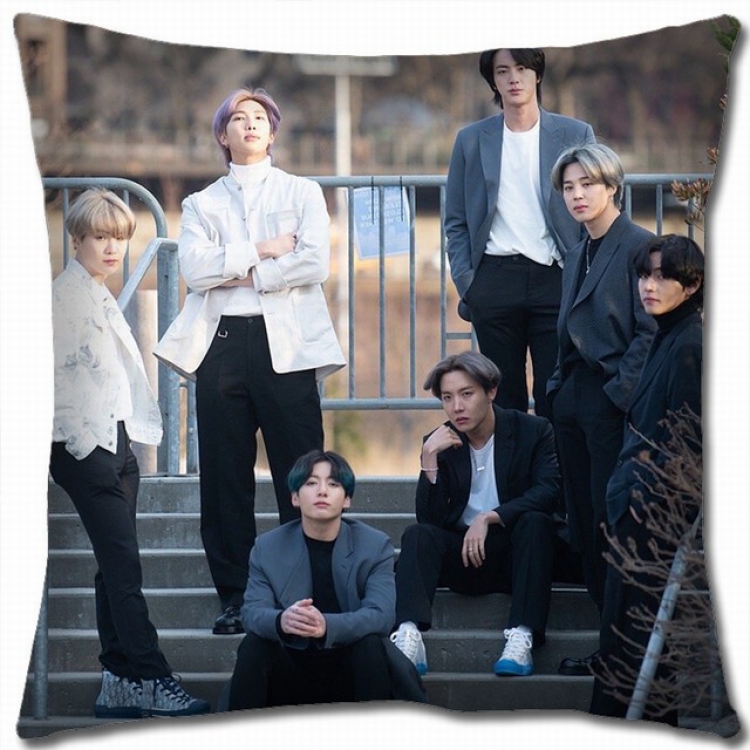 BTS Double-sided full color pillow cushion 45X45CM BS-837 NO FILLING