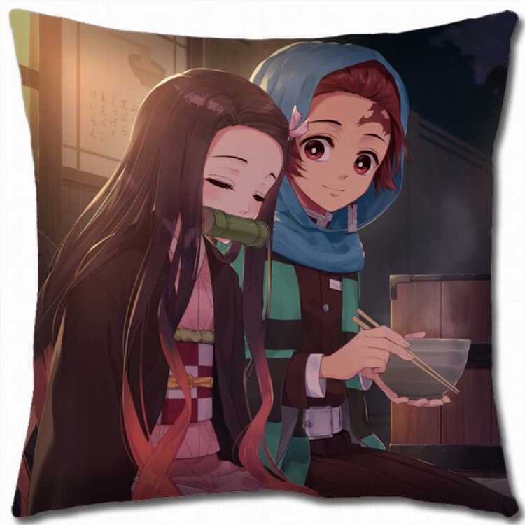Demon Slayer Kimets Double-sided full color pillow cushion 45X45CM G4-130 NO FILLING