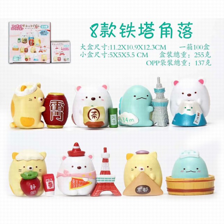 Sumikkogurashi Boxed Figure Decoration Model a set of 8