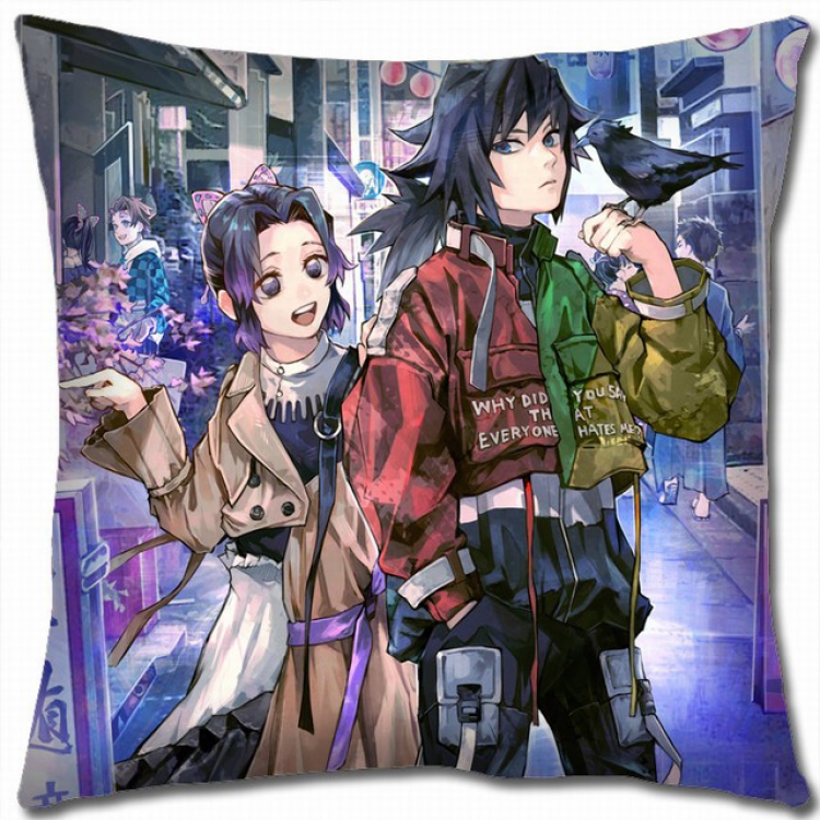 Demon Slayer Kimets Double-sided full color pillow cushion 45X45CM G4-152 NO FILLING