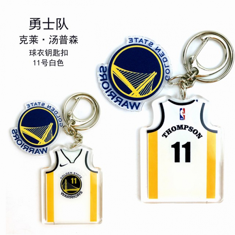 NBA Klay Thompson Popular jerseys Keychain Pendant a set price for 5 pcs