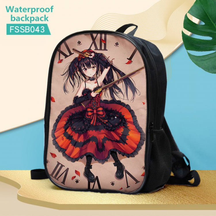 Date-A-Live Waterproof Backpack 30X17X40CM 0.5KG-FSSB043