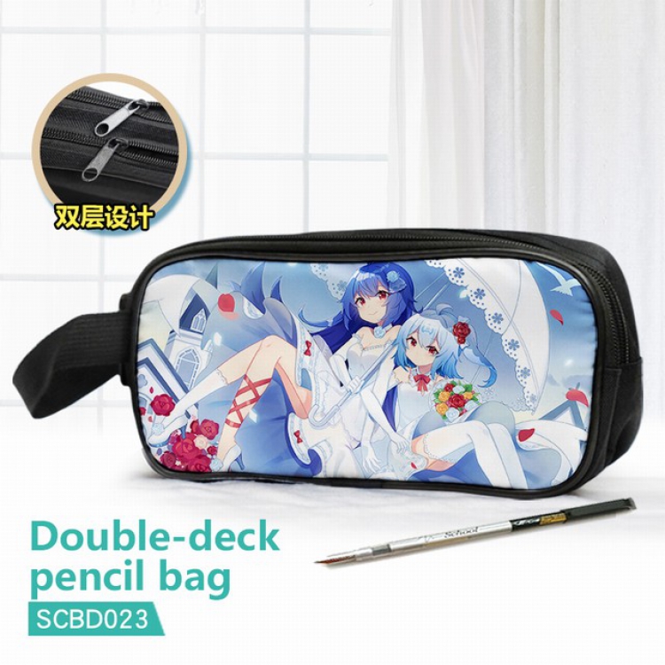 Bilibili Double waterproof pencil case 25X7X12CM-SCBD023