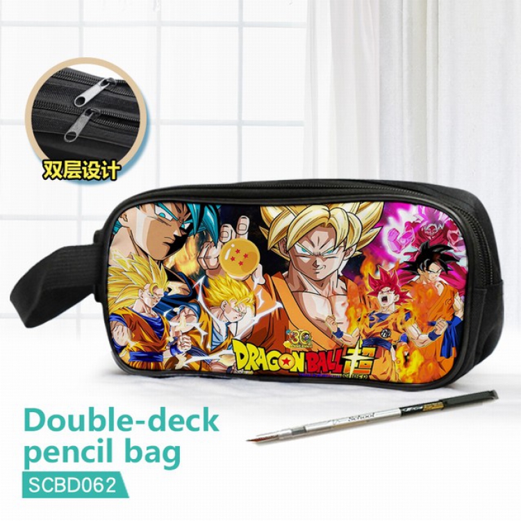Dragon Ball Double waterproof pencil case 25X7X12CM-SCBD062