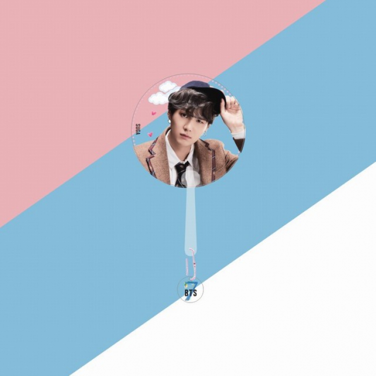 BTS SUGA Round fan 28CM 25G a set price for 5 pcs