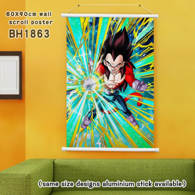 Dragon Ball White Plastic rod Cloth painting Wall Scroll 60X90CM BH1863