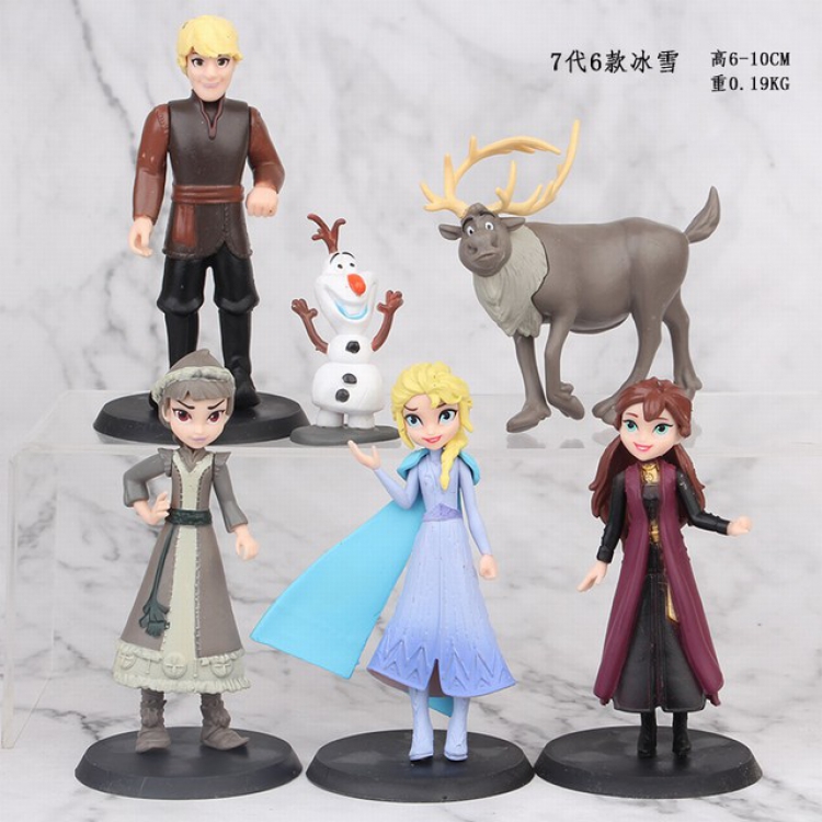 Frozen A set of 6 Bagged Figure Decoration Model 6-10CM 0.19KG